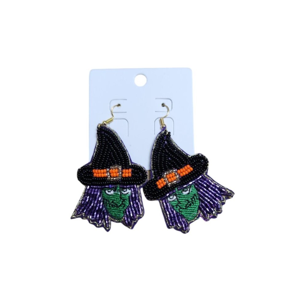 Witch Seed Bead Earrings